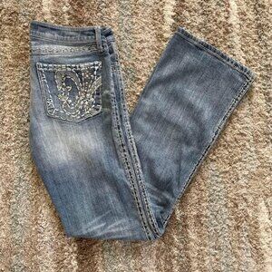 Wrangler Rock 47 Ultra Low Rise Jeans Women’s Sz 7 X 34